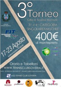 3 Torneo tennis club soveria mannelli manifesto