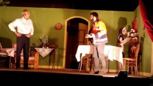Una scena della rappresentazione